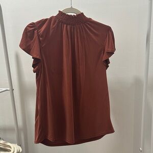 Elegant Rust Women's Top